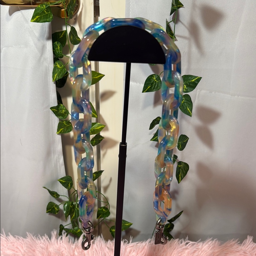 Coach Acrylic Resin Chain Strap
